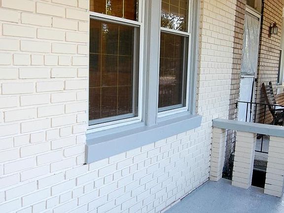 Freshly painted porch