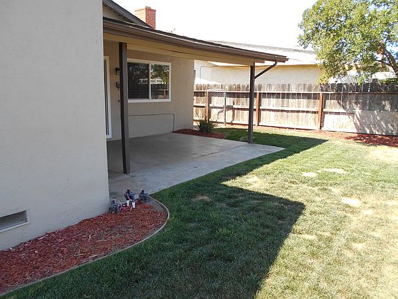 Covered Patio and Backyard