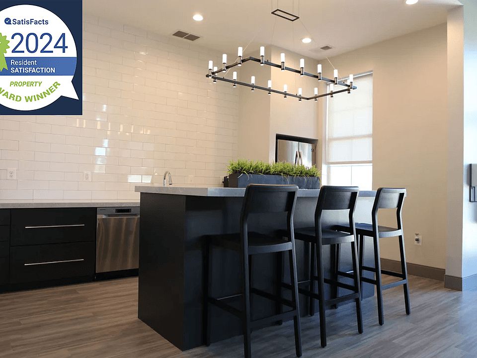 Brookside Clubhouse with Resident Satisfaction Award Logo