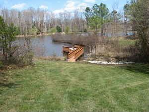 View of Back Yard and Dock