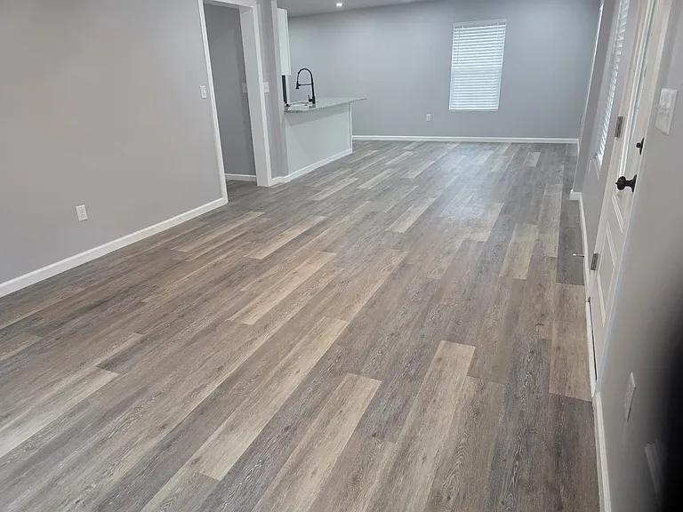 Large living room and dining area.