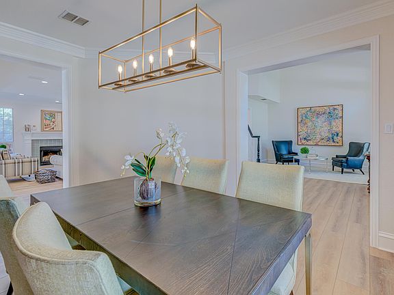 Another view of the formal dining room