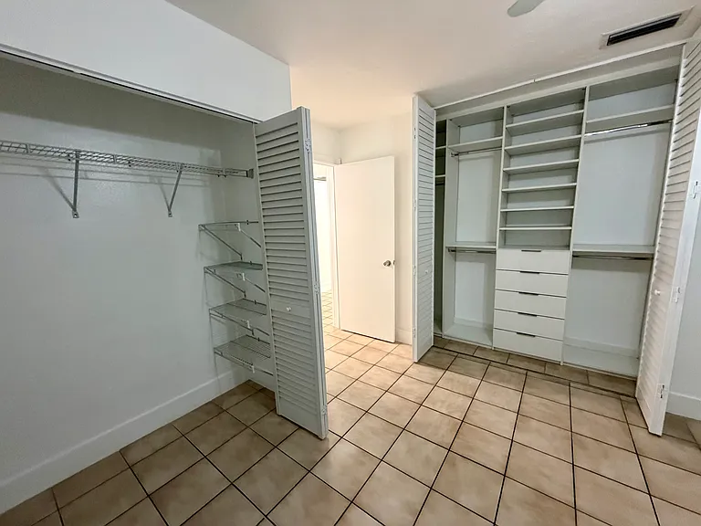 Master bedroom closets