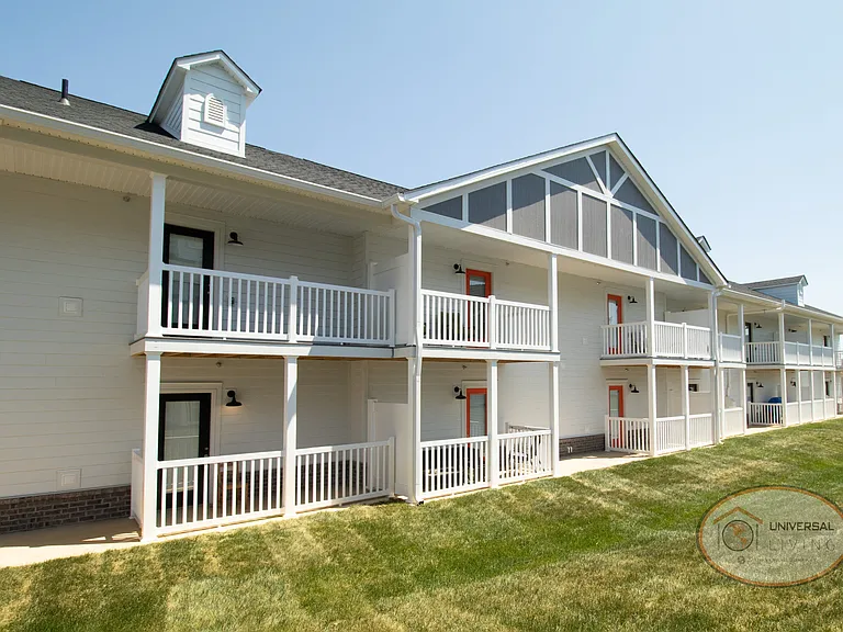 One Bedroom Stacked Apartment Homes with Balconies and Patios