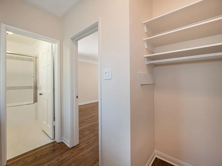 Closet Space leading to Bedroom