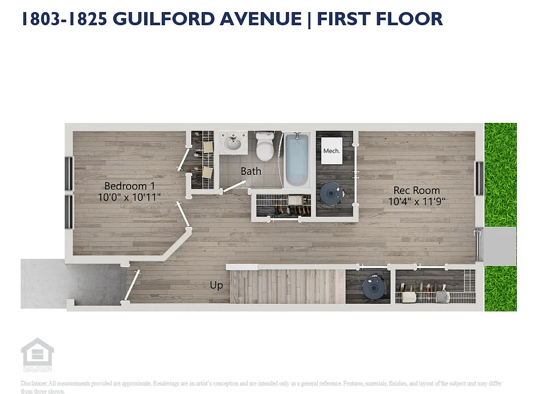 Floor plan Guilford Row