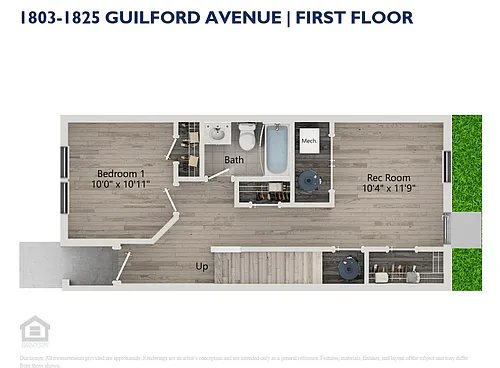 Floor plan Guilford Row