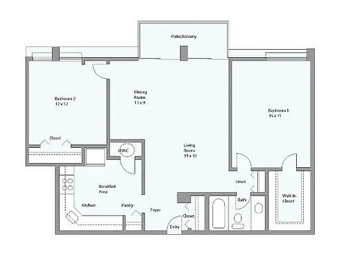 Floor plan Roosevelt - Towers