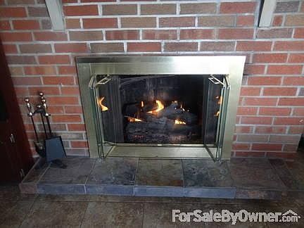 kitchen fireplace