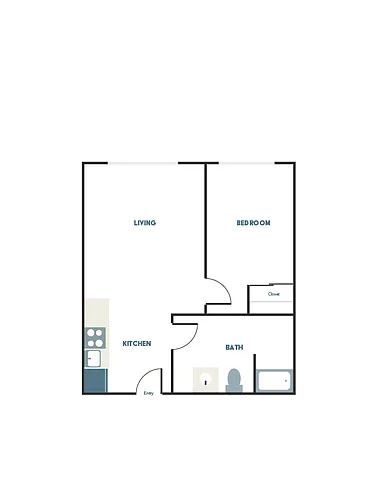 Floor plan 1X1 - C2
