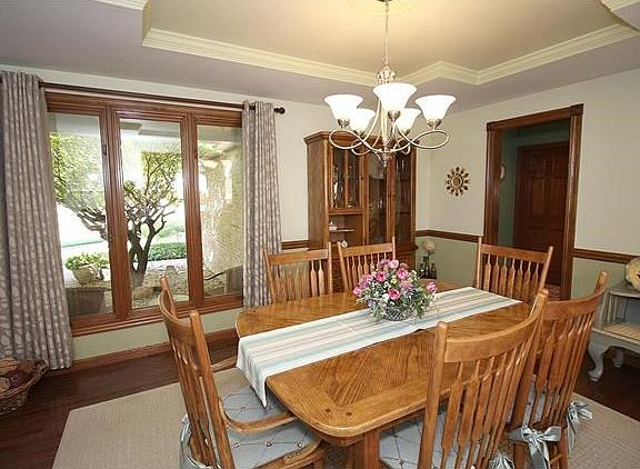 A formal dining room in the front of the house!