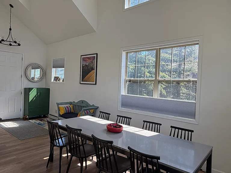 elegant dining area with incredible views