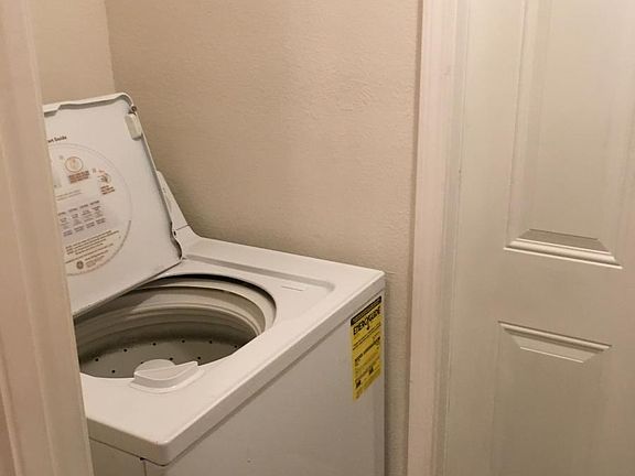 Washer and dryer included with property