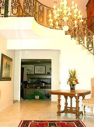 'Prom' Staircase w/ Iron Banister