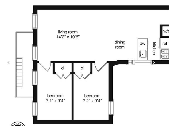 2nd image of 93 Madison St APT 5C
