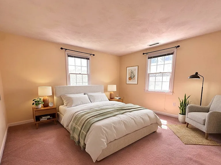 COMING SOON: FRESH NEW FLOORING replacing second-floor carpets! Upstairs: 3 large bedrooms, full bath, and PRIMARY BEDROOM with ENSUITE BATH, plus second-floor washer/dryer. Virtually Staged.