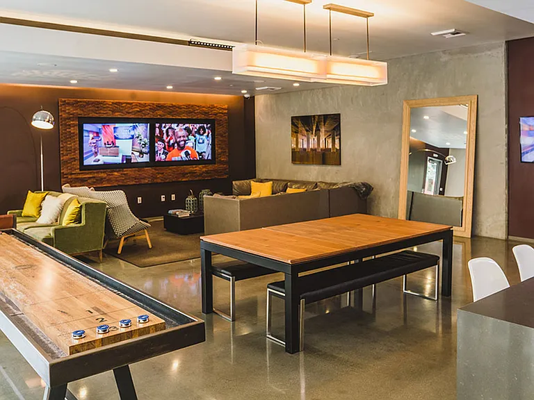 Socialize in this spacious clubroom
