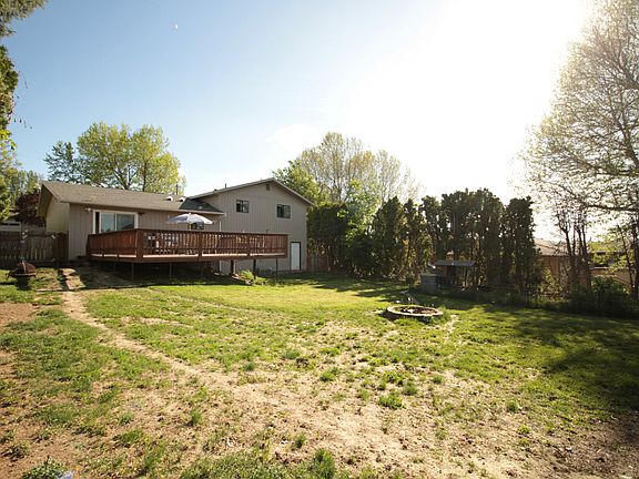 Back yard look at the home