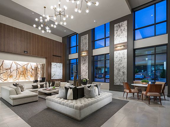 Expansive indoor and outdoor amenity space for resident use