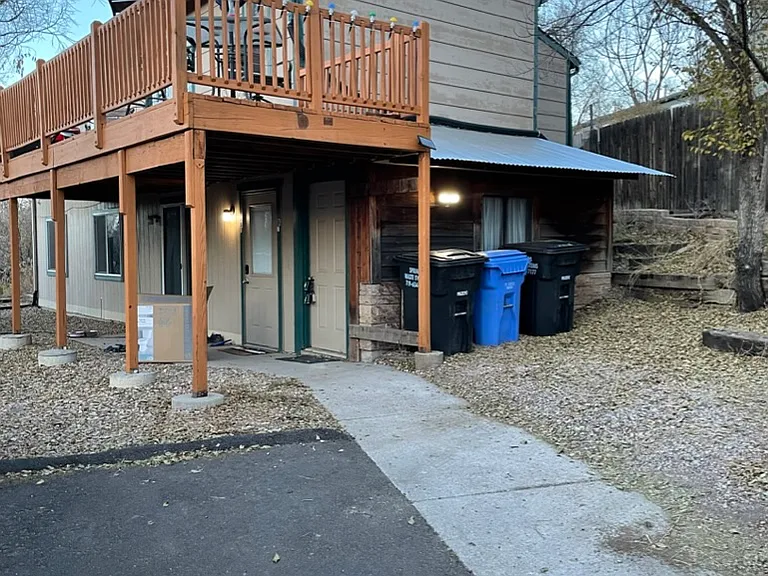 Unit B is upstairs