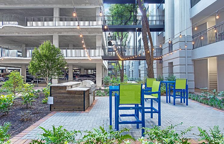 Outdoor Grilling and Gathering Area