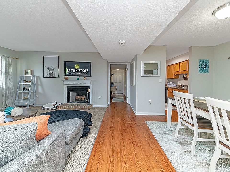 Entryway with hardwood-style flooring throughout