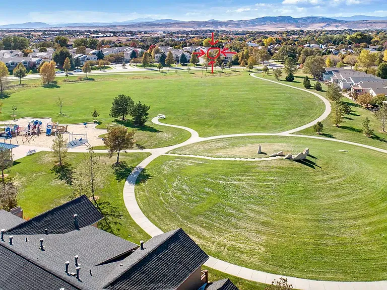 Miramont Park across the street from unit.