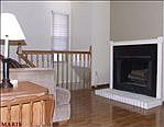 Fireplace area