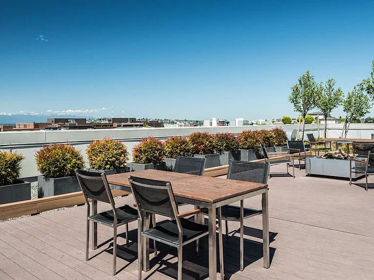 Rooftop Deck with Views of the City
