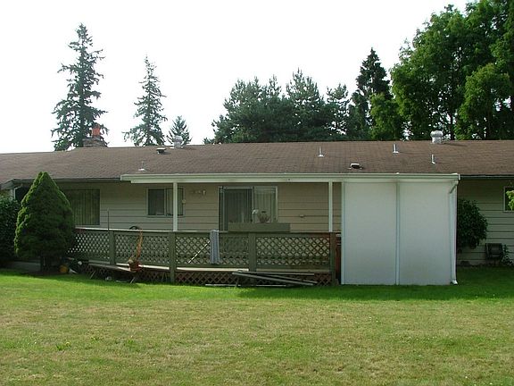 large fenced back yard