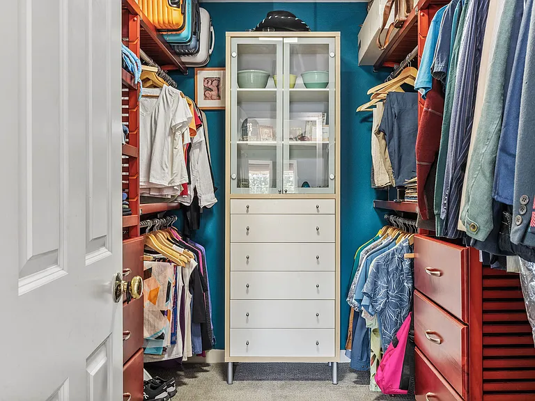 Walk-in closet.