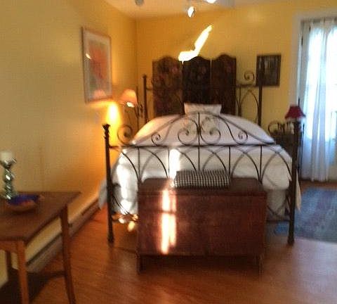 Main level bedroom with two large closets