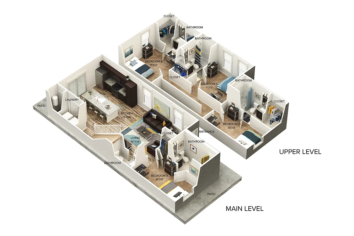 Floor plan D1 (ADA Compliant)