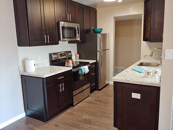 Kitchen (with staging items.)
