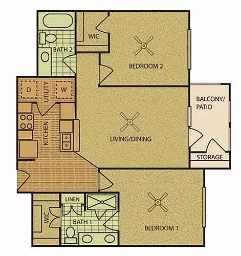 Floor plan 2 Bedroom
