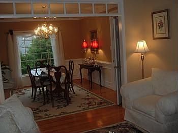 Formal Living Rm to Dining Rm w/ Transoms-Great flow for Entertaining