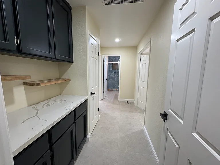 Hallway with additional storage