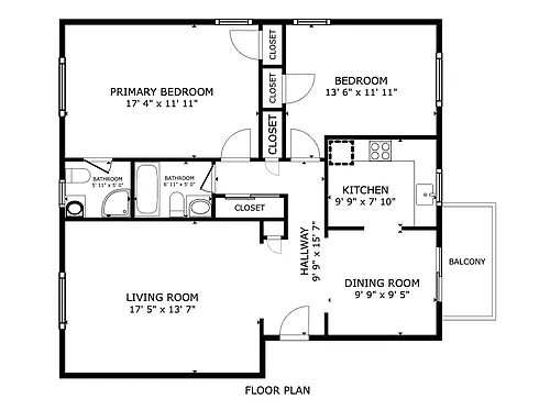 Floor plan 2 Bedroom