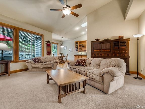 Here you can see the how the living room is open to the kitchen.