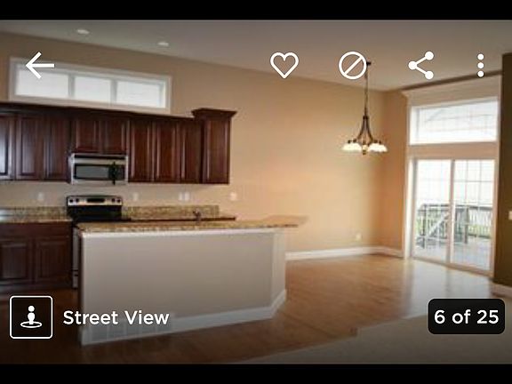 Kitchen with island & sunshineview