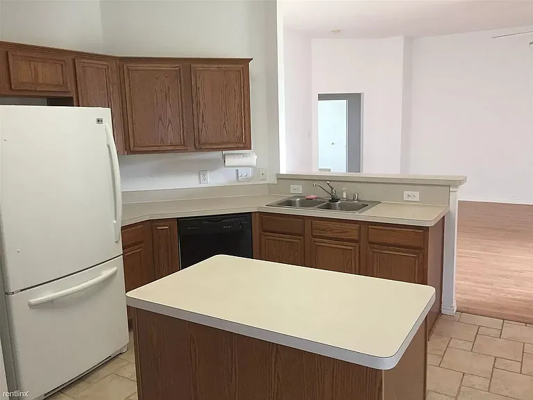 Refrigerator not included.