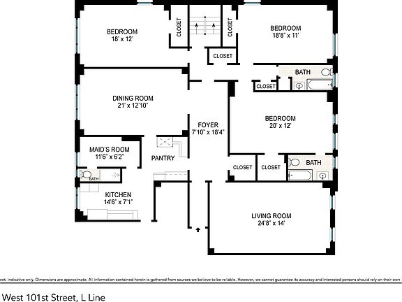 2nd image of 210 W 101st St APT 16L