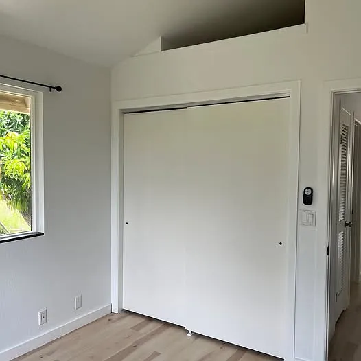 Above closet storage.