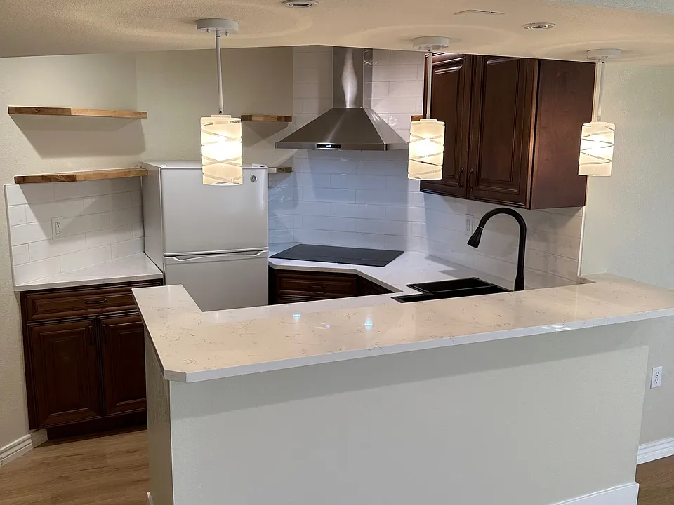 Close up of kitchen.