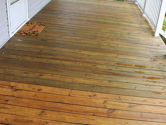 Renovated front porch