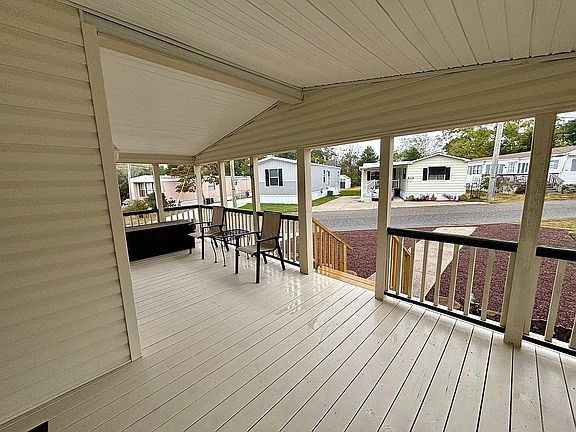 Spacious front porch
