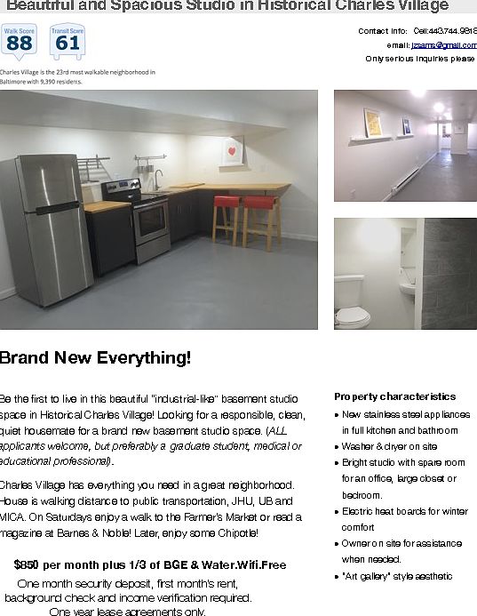 BRIGHT and Beautiful New Studio!