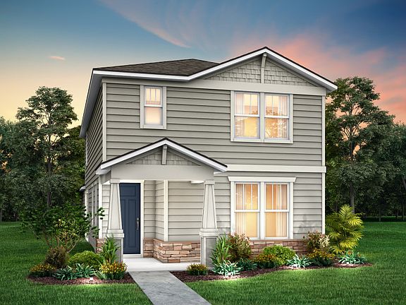 Craftsman with Stone Elevation C1 with Stone