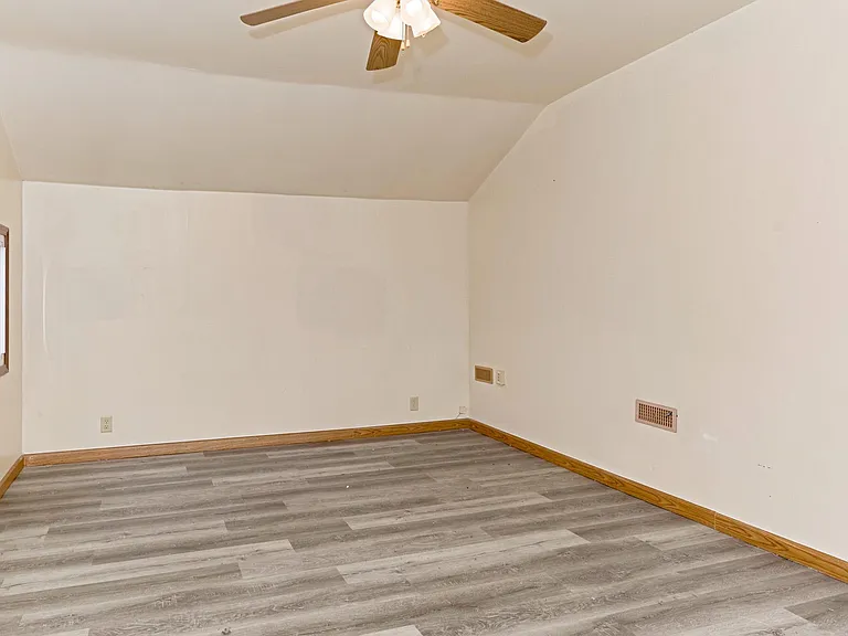 Main level family room with patio doors to the backyard.