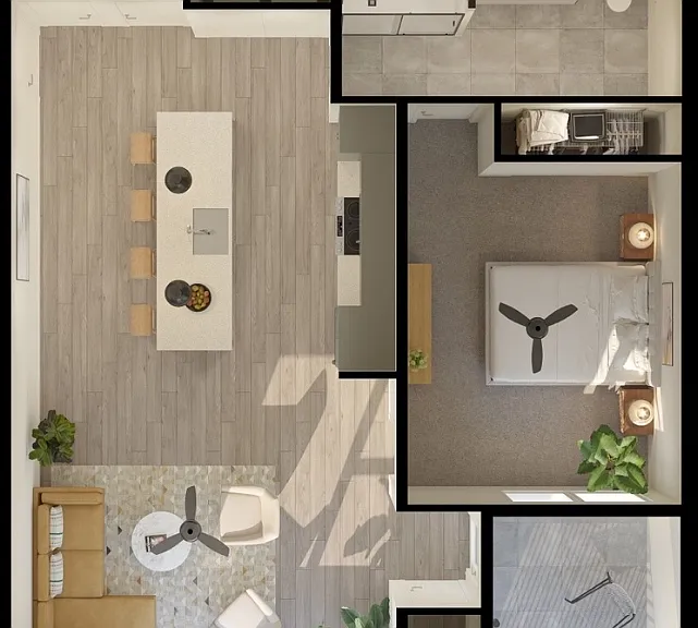 A1-1-Bedroom-Apartment-5-Row A1-1-Bedroom-Apartment-5-Row